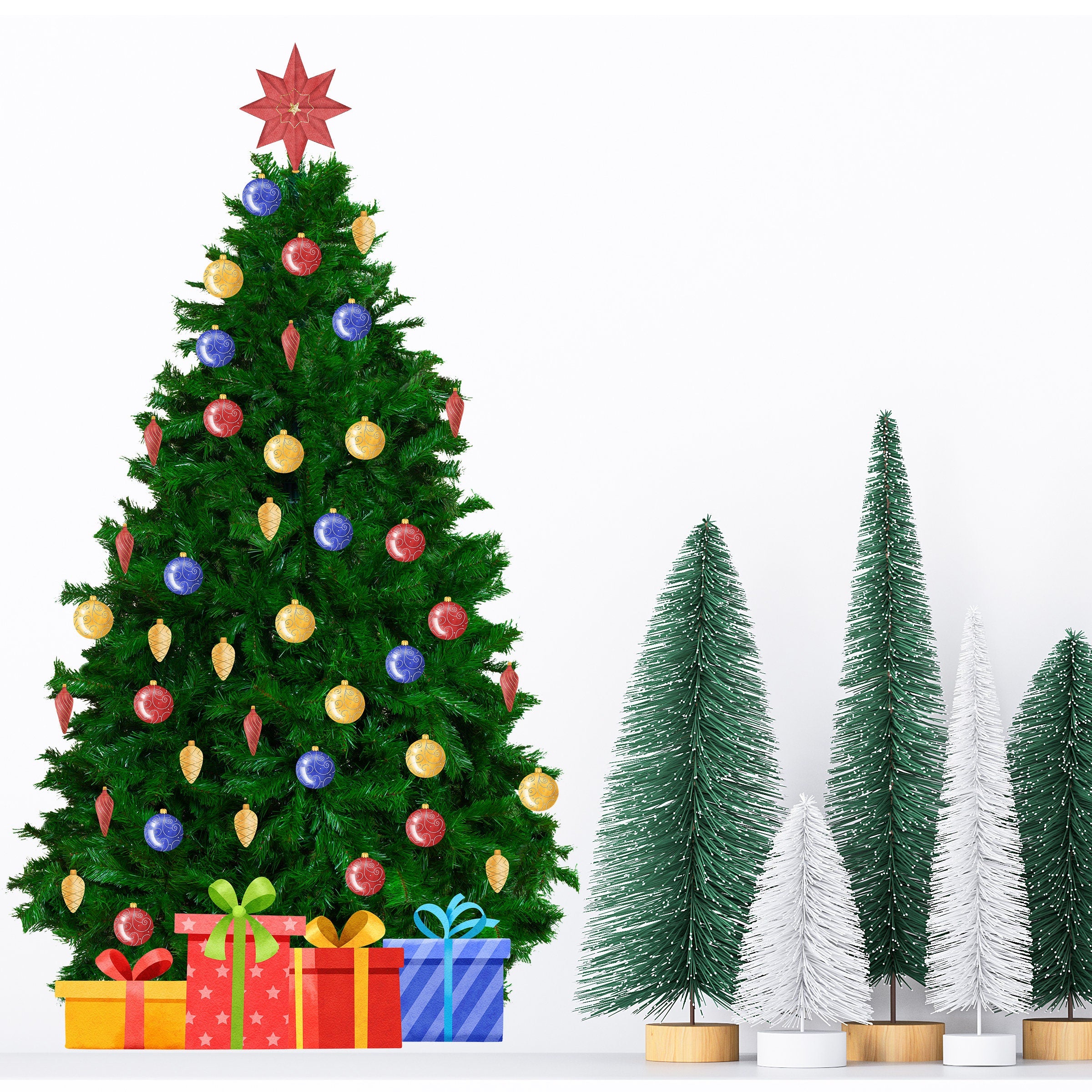 Large Christmas Tree Wall Sticker - Thumbnail 5