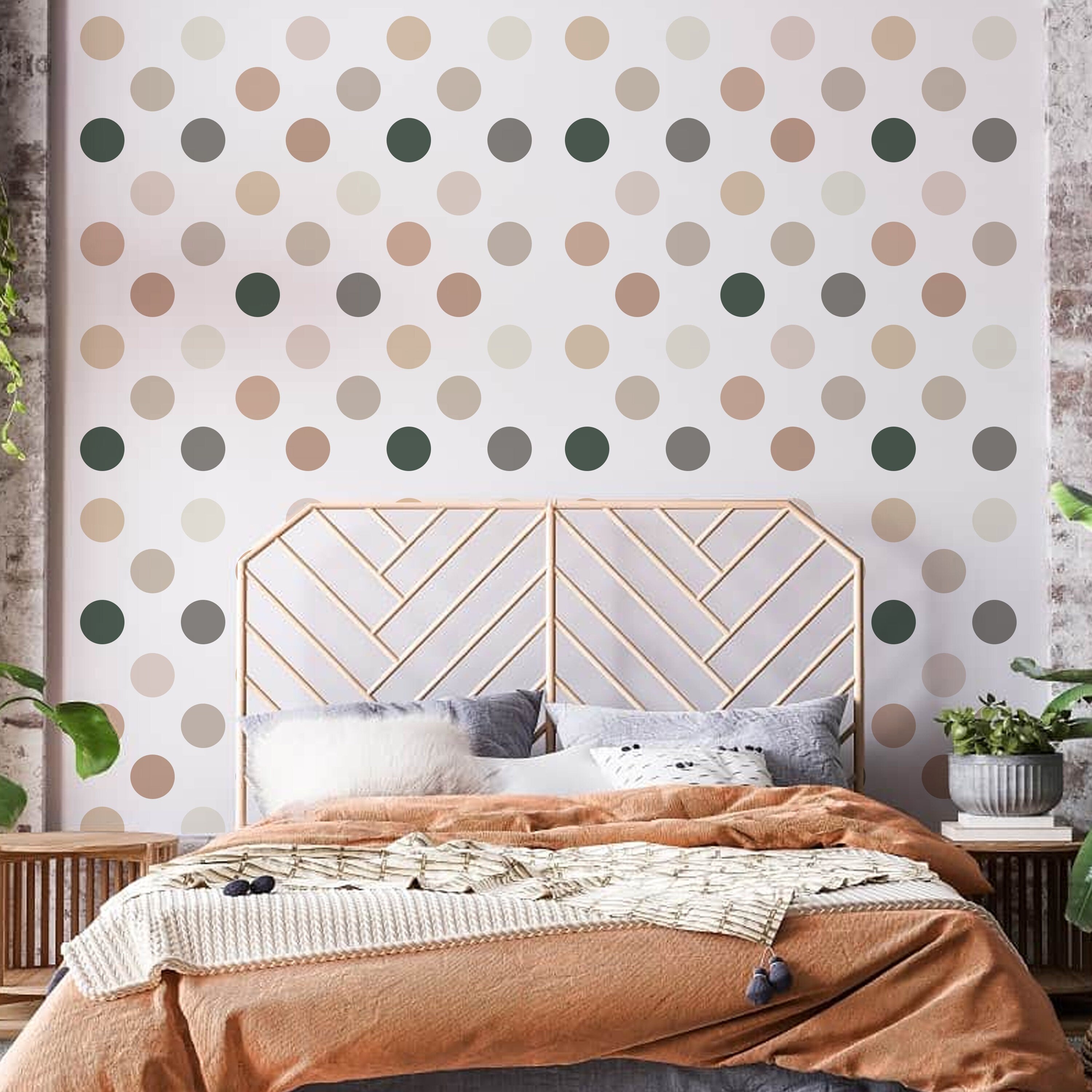 50x Neutral Boho Dots Decals - Thumbnail 4
