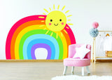 Rainbow Wall Sticker - Nursery Baby Room Decoration Colorful Vinyl Decal