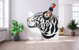 Tiger Wall Art Sticker - Thinking DJ Tiger with Headphones Vinyl Decal