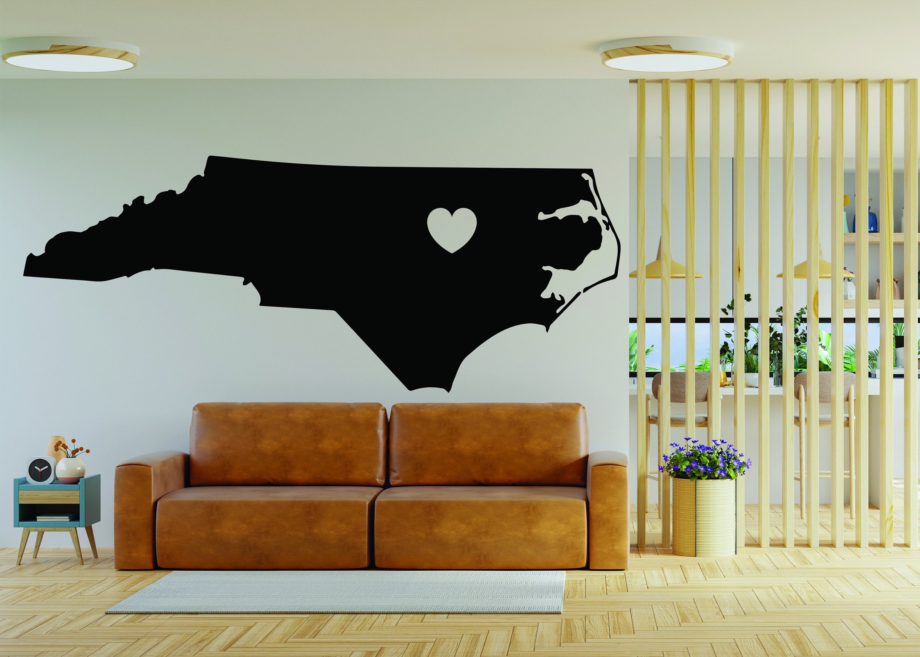 North Carolina Decal - NC State Love Wall Sticker - Thumbnail 4