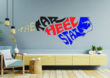 North Carolina Love Decal - Removable Vinyl Wall Sticker