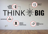 Thing Big Wall Art Sticker for Office Success - Thinking Smart Inspirational & Motivational Conference Room Decor Decal
