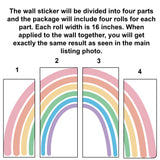 Charming Boho Style Rainbow Wall Sticker - Nursery Room Cute Decal Decor