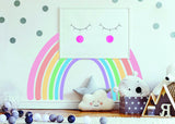 Charming Boho Style Rainbow Wall Sticker - Nursery Room Cute Decal Decor