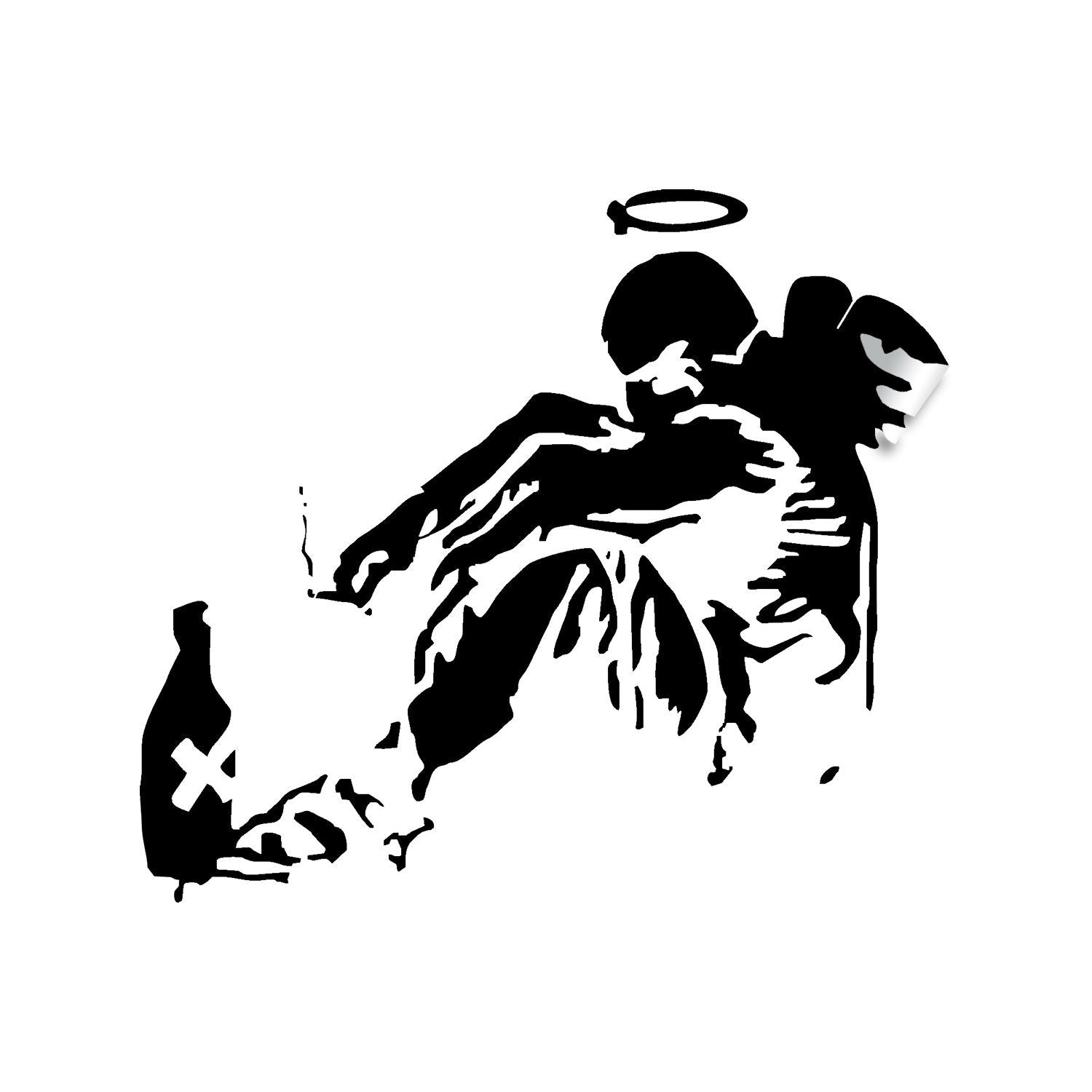 Banksy Fallen Angel Wall Decal