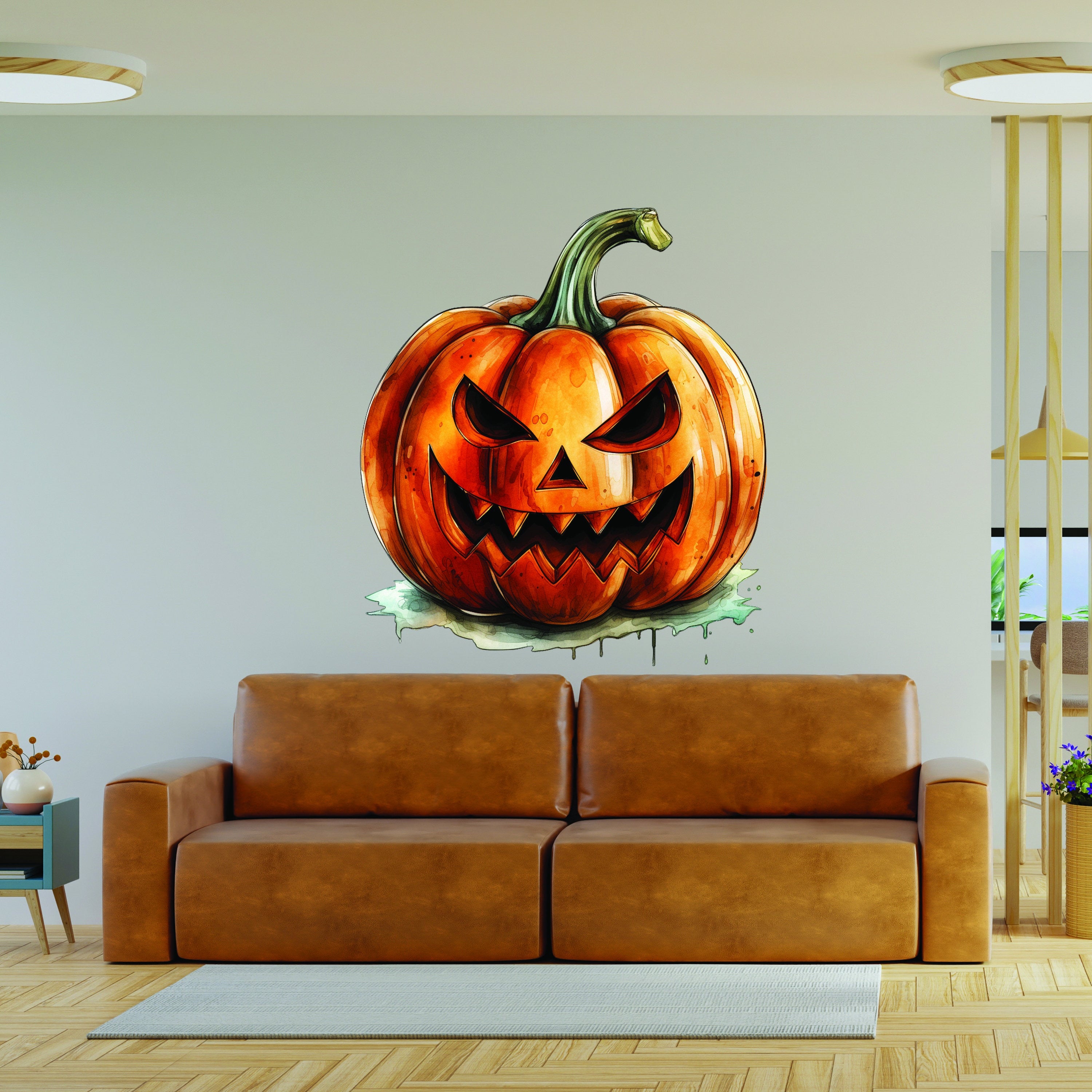 3D Evil Laughing Pumpkin Decal - Thumbnail 5