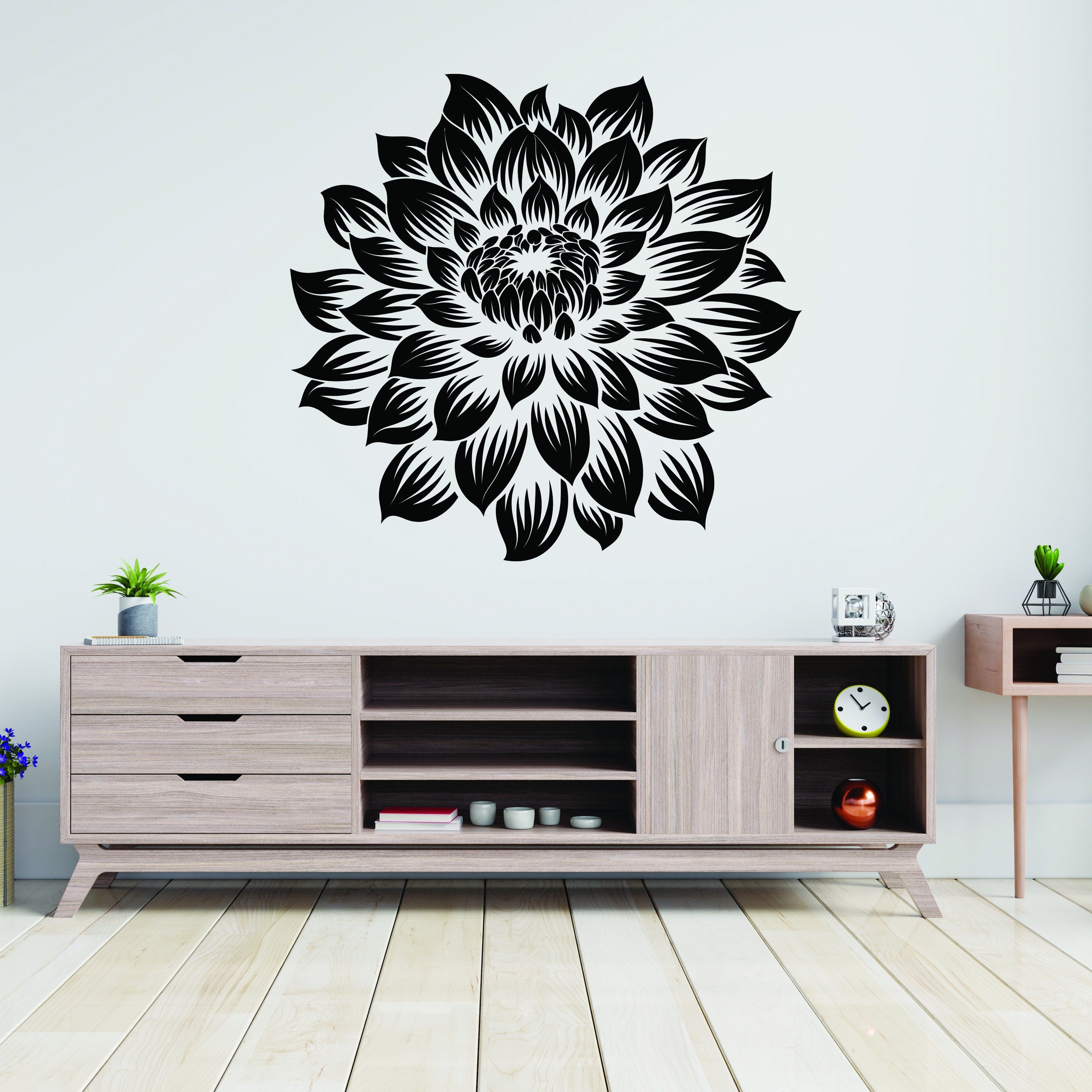 Large Vinyl Flower Wall Decal - Thumbnail 5