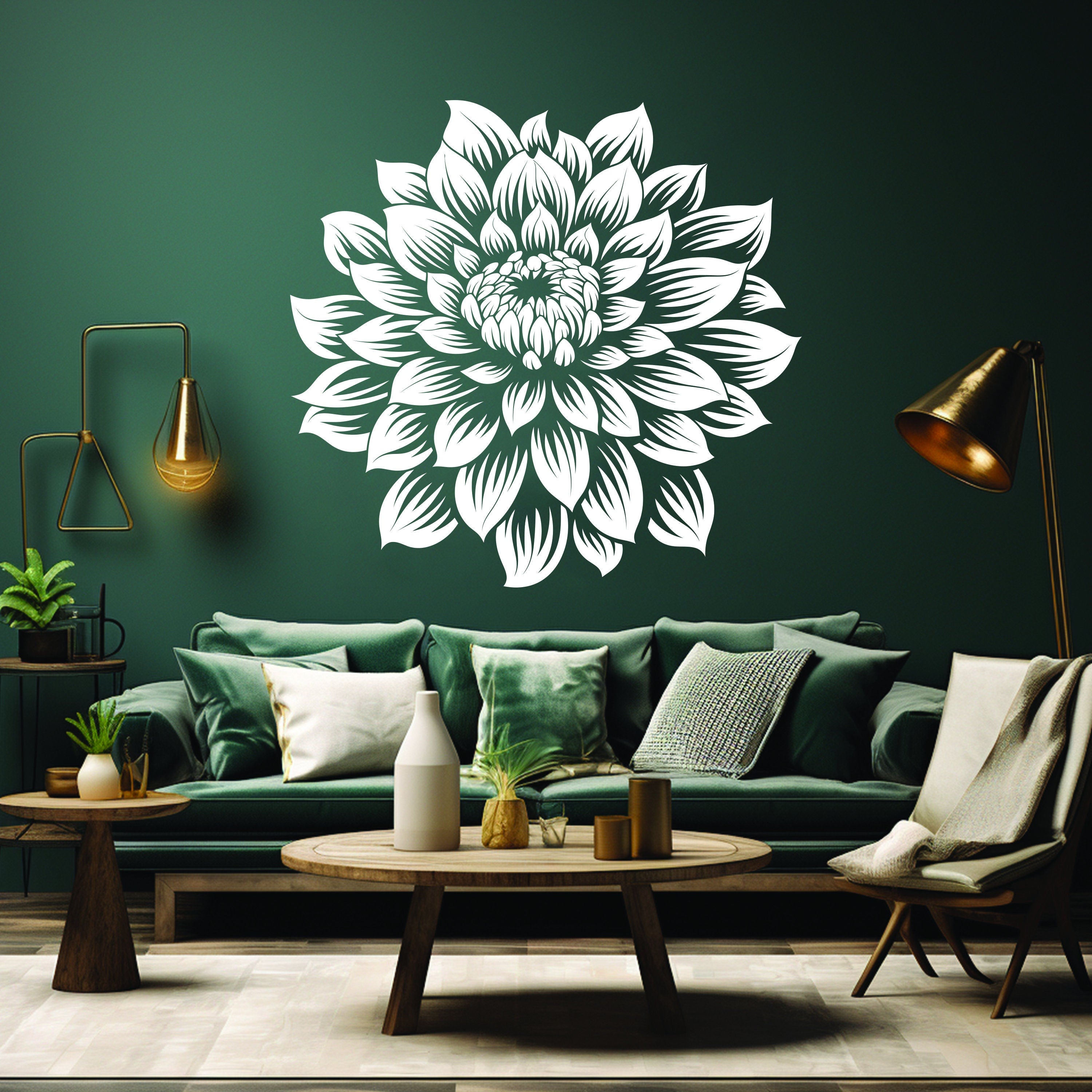 Large Vinyl Flower Wall Decal - Thumbnail 4