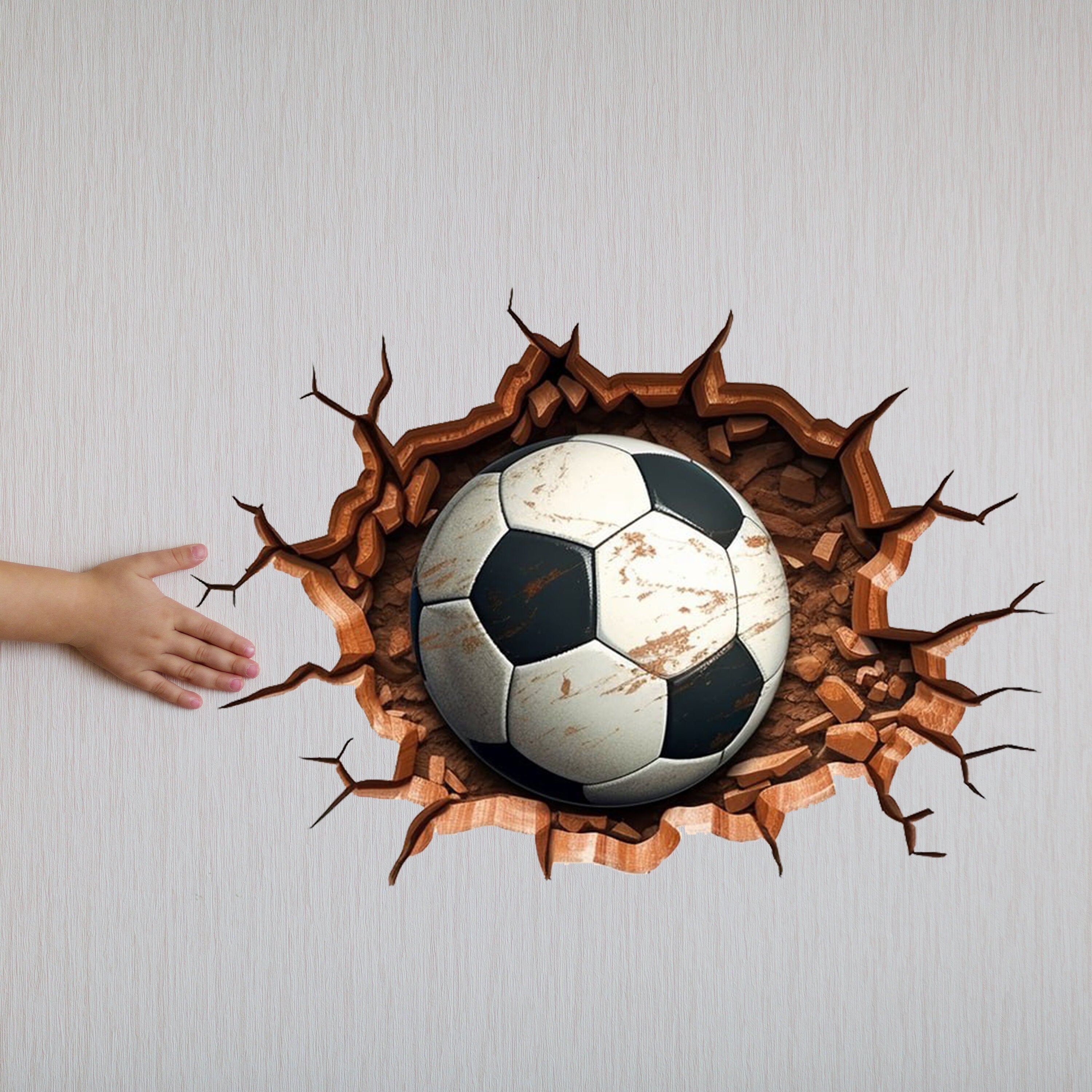 3D Football Wall Decal - Thumbnail 2