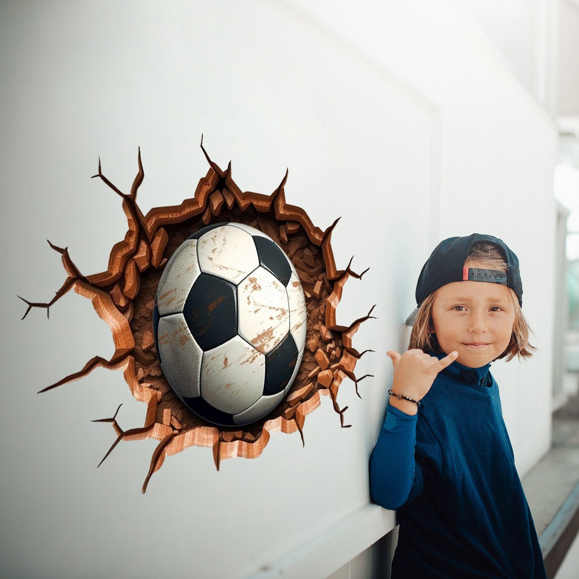 3D Football Wall Decal - Thumbnail 5