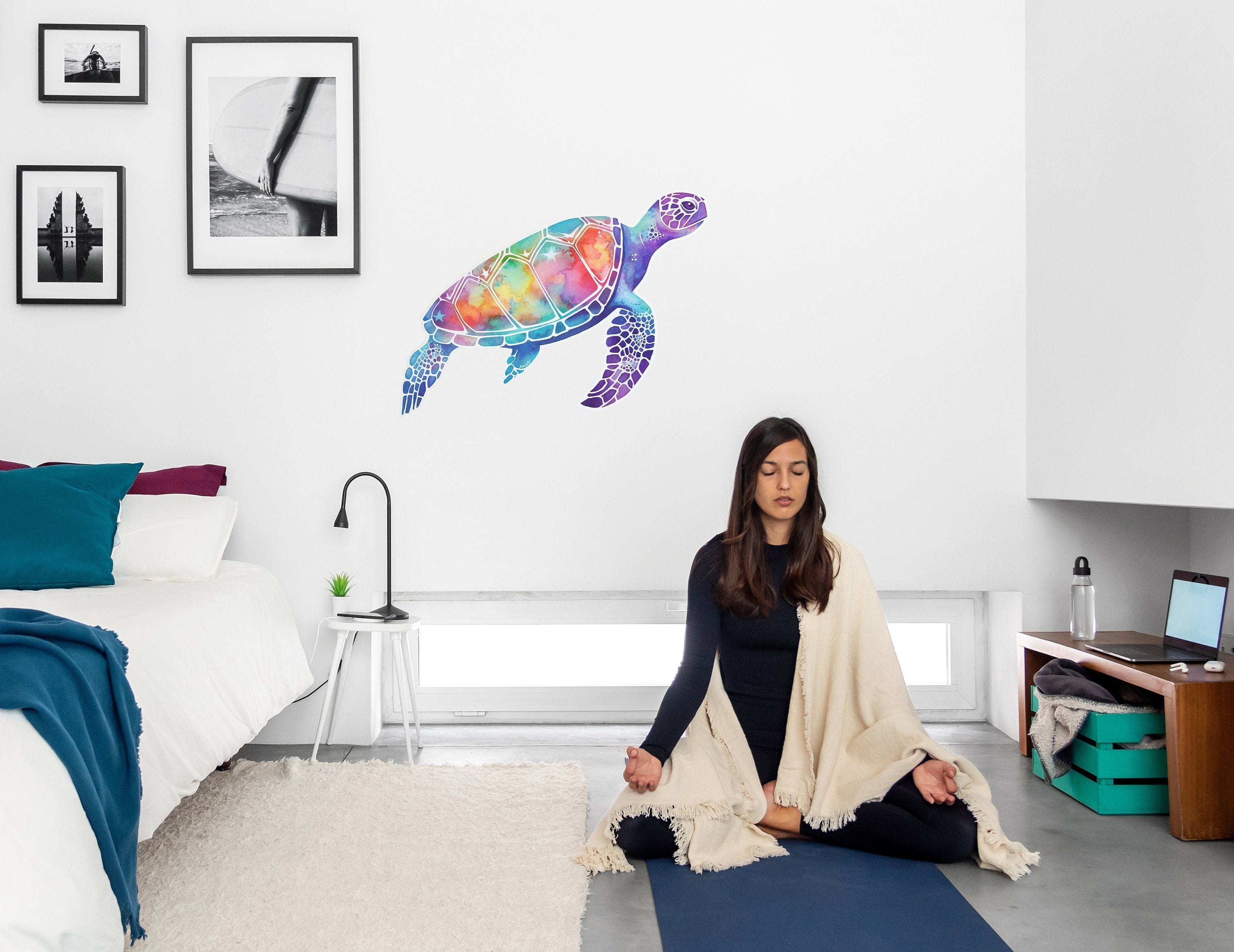 Radiant Sea Turtle Wall Decal - Thumbnail 4