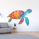 "Vibrant Rainbow Sea Turtle"