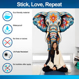 Floral Elephant Wall Decal - Colorful Kids & Nursery Wall Art Sticker