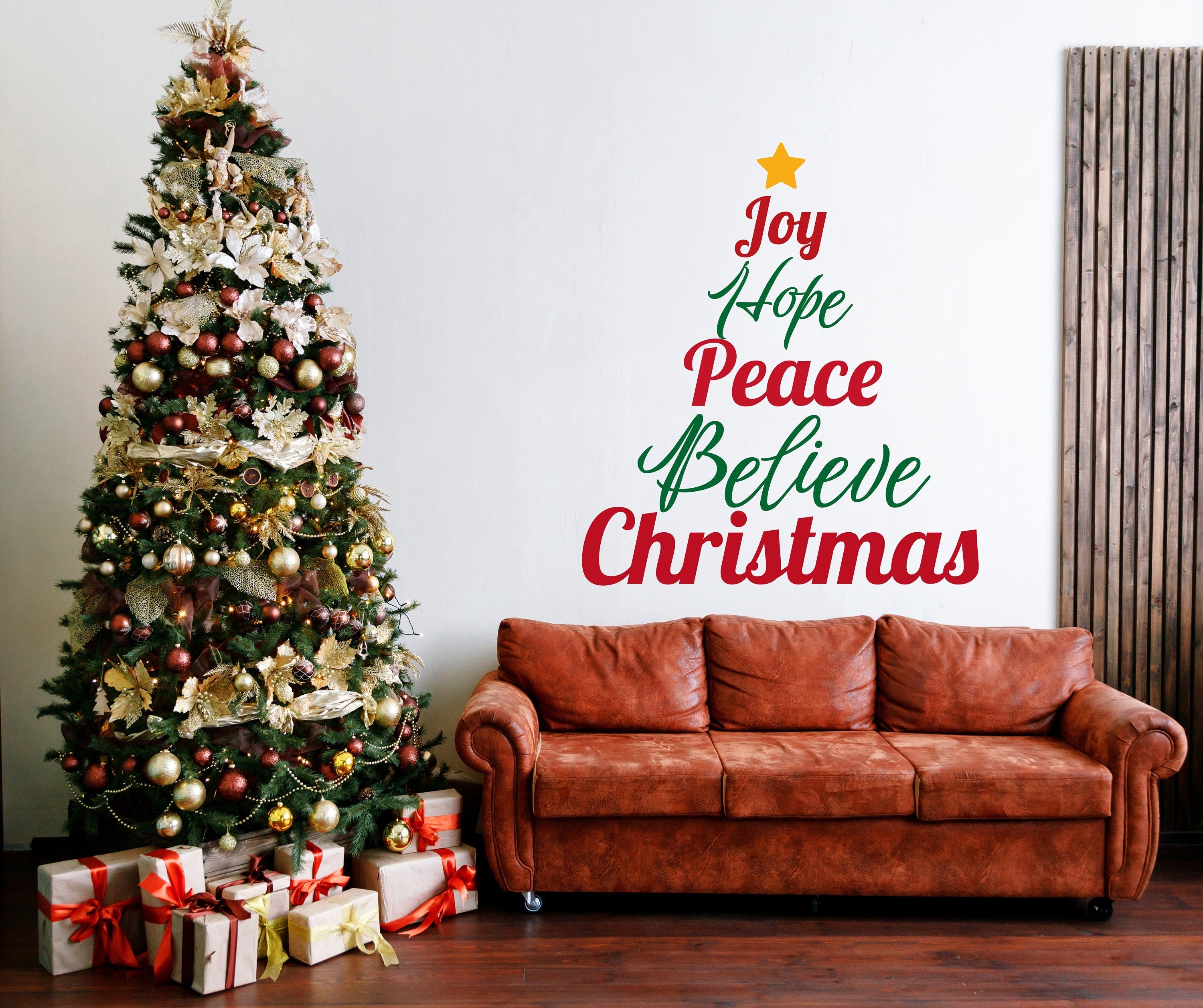 Heartfelt Christmas Quote Wall Decal - Thumbnail 2