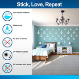 Vintage Anchor Wall Decal Collection - Set of 25 Nautical Vinyl Stickers