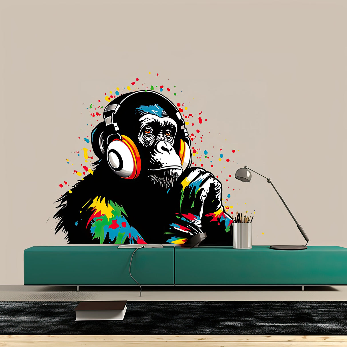 Intelligent Monkey Street Art