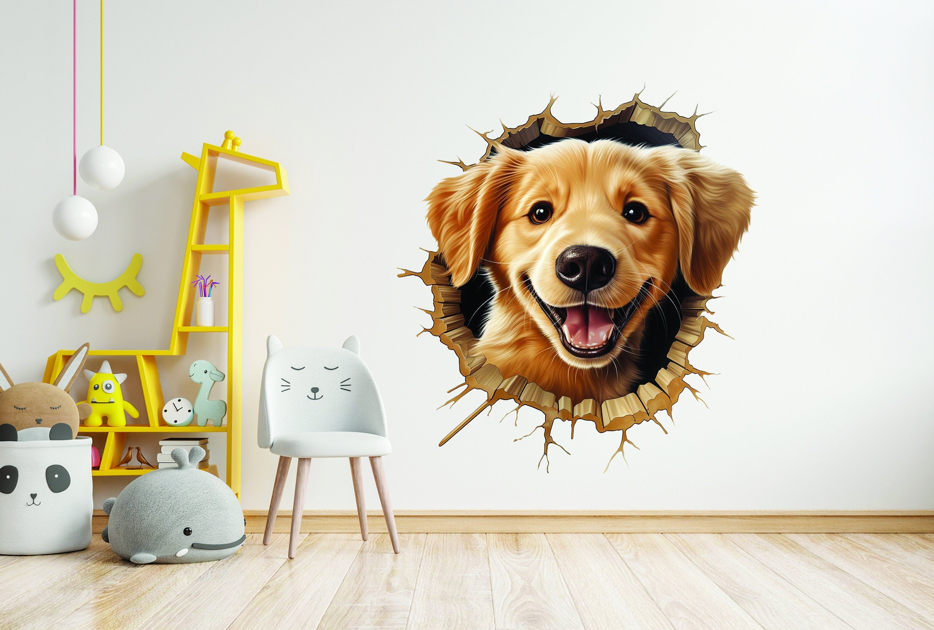 3D Cute Puppy Wall Sticker
