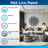 Mandala Wall Sticker for Meditation and Yoga Spaces - Elegant Removable Vinyl Decal for Home and Studio Decor