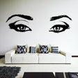 Woman Eyes Sticker Bedroom Wall Decor For Women - Female Eye Lash Beautiful Room Eyebrow Decal