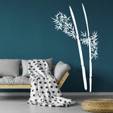 Minimalist bamboo plant wall decal shown in an alternate interior view without promotional text.