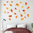 Autumn Leaves Wall Decal | Set of 25 Fall Leaf Stickers | Removable Seasonal Wall Art for Bedroom, Living Room, or Office Decor