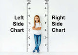 Vinyl Growth Chart Decal in Feet with 27 White Arrow Stickers – DIY Kids Height Ruler Sticker for Wood, Door, Furniture - Baby Shower Gift