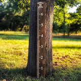 Vinyl Growth Chart Decal in Feet with 27 White Arrow Stickers – DIY Kids Height Ruler Sticker for Wood, Door, Furniture - Baby Shower Gift