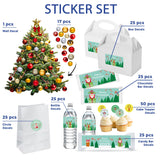 Christmas Wish Tree Sticker Set | Interactive Holiday Decor | Family Christmas Tradition Kit | Reusable Christmas Decals Ornament *!
