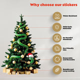 Christmas Sticker Set | Personalized Bottle, Chocolate & Gift Box Labels | Festive Holiday Decor with Interactive Christmas Tree Design *!