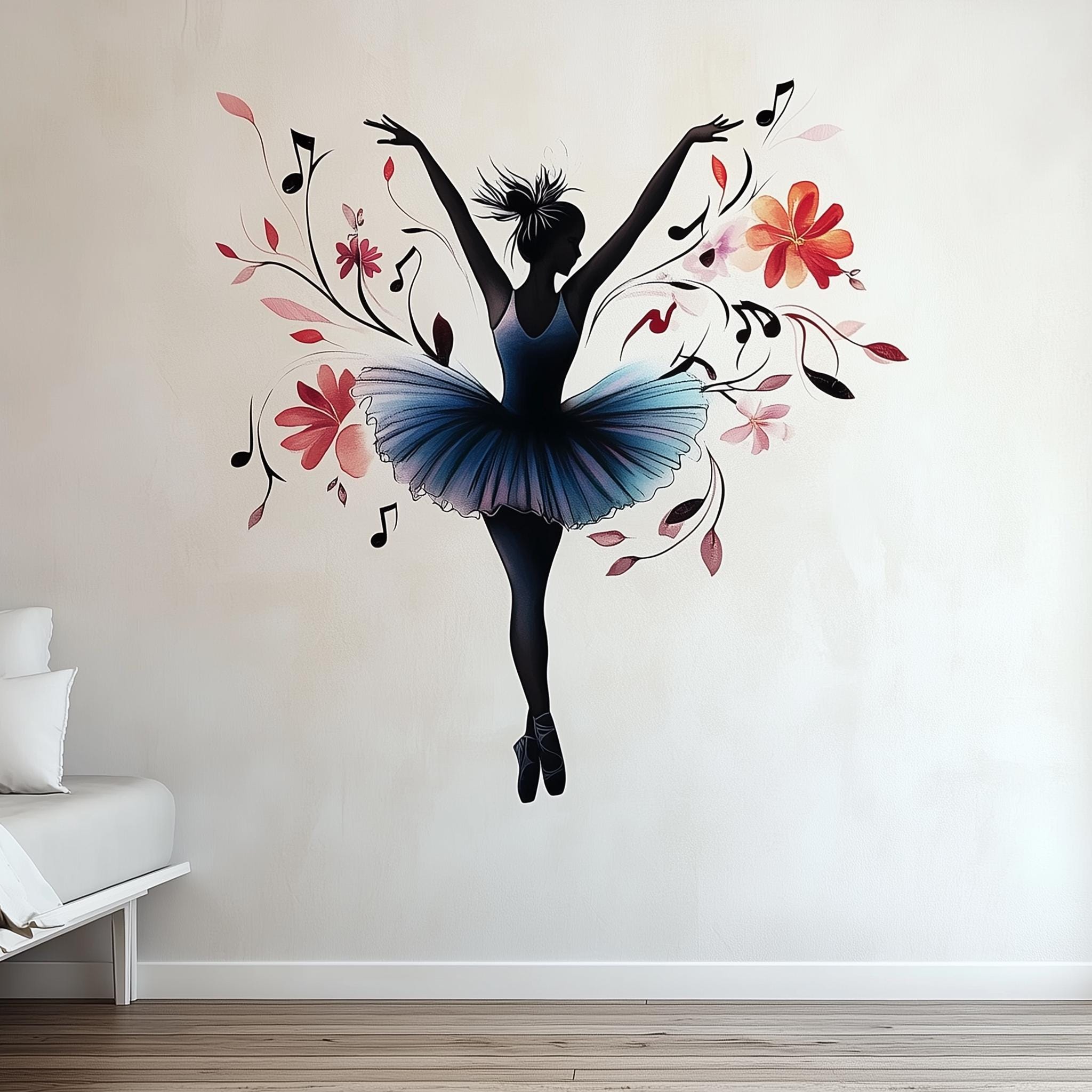 Ballerina Wall Decal | Elegant Dance Decor – Decords