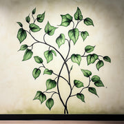 Botanical Vine Wall Decal displayed in a room setting.