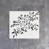 Cherry Blossom Stencil | Floral Branch Stencil | Reusable DIY Craft Stencil