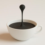 3D Printed Coffee Art | Floating Coffee Drop Sculpture Optical Illusion Desk Decor | Coffee Bar Display Coffee Lover Gift | Barista Decor