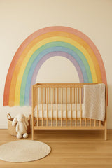 Pastel Rainbow Wall Decal | Watercolor Rainbow Nursery Decor | Removable Kids Room Wall Sticker | Baby Shower Gift Idea
