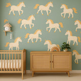 Unicorn Wall Decals | Removable Nursery Stickers | Reusable Unicorn Wall Decor | Magical Kids Room Art | Boho Baby Room Wall Decals