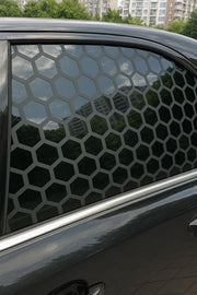 Product view of 2x Honeycomb Window Decals for Cars.