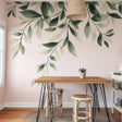 Large Vine Leaves Wall Decal | Botanical Wall Sticker | No Background | Removable Vinyl Mural | Modern Nature Wall Art | Dining Room Decor