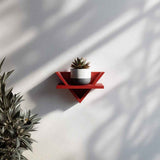 3D Printed Wall Triangle Shelf | Small Plant Display Shelf | Altar Shelf | Mini Shelf | Aesthetic Room Wall Hanging Decor