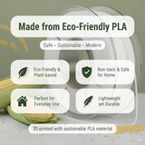 3D Printed Gift Bow Jewelry Tray | Modern Square Trinket Dish | Minimal Decorative Catchall for Keys, Coins, Jewelry and Entryway Items