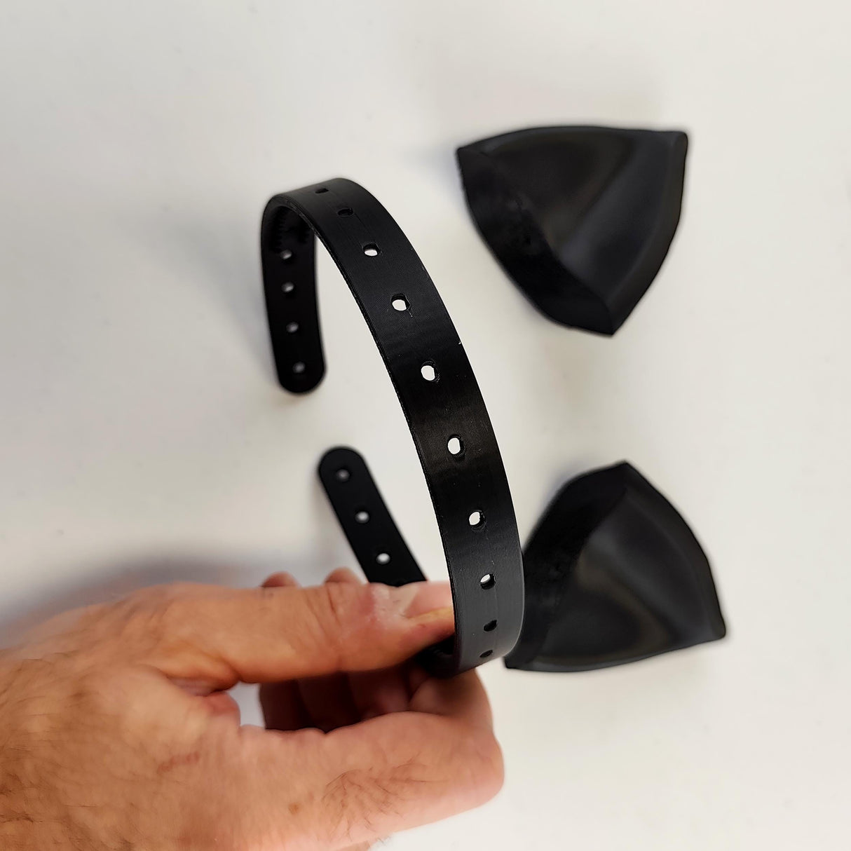 Cat Ears Headband | 3D Printed Cat Ear Headdress | Gothic Cosplay Ears | Feline Costume Ears | Halloween Cat Ears | Anime Catgirl Headpiece