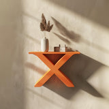 3D Printed X-Shaped Wall Shelf | Modern Floating Shelf with Geometric Design | Minimalist Wall Decor Accent for Stylish Home Interiors