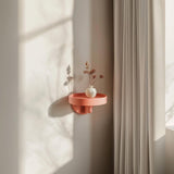 3D Printed Round Wall Shelf | Modern Minimalist Floating Shelf with Circular Design | Contemporary Wall Decor for Stylish Home Interiors