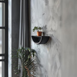 3D Printed Half Circle Wall Shelf | Modern Minimalist Floating Shelf | Unique Curved Wall Decor Accent for Contemporary Home Interiors