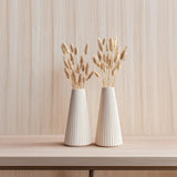 2x 3D Printed Origami Vase Set | Modern Minimalist Vase | Gift for Mothers Day | Decorative Vase for Dried Fresh Flowers | Home Decor Accent