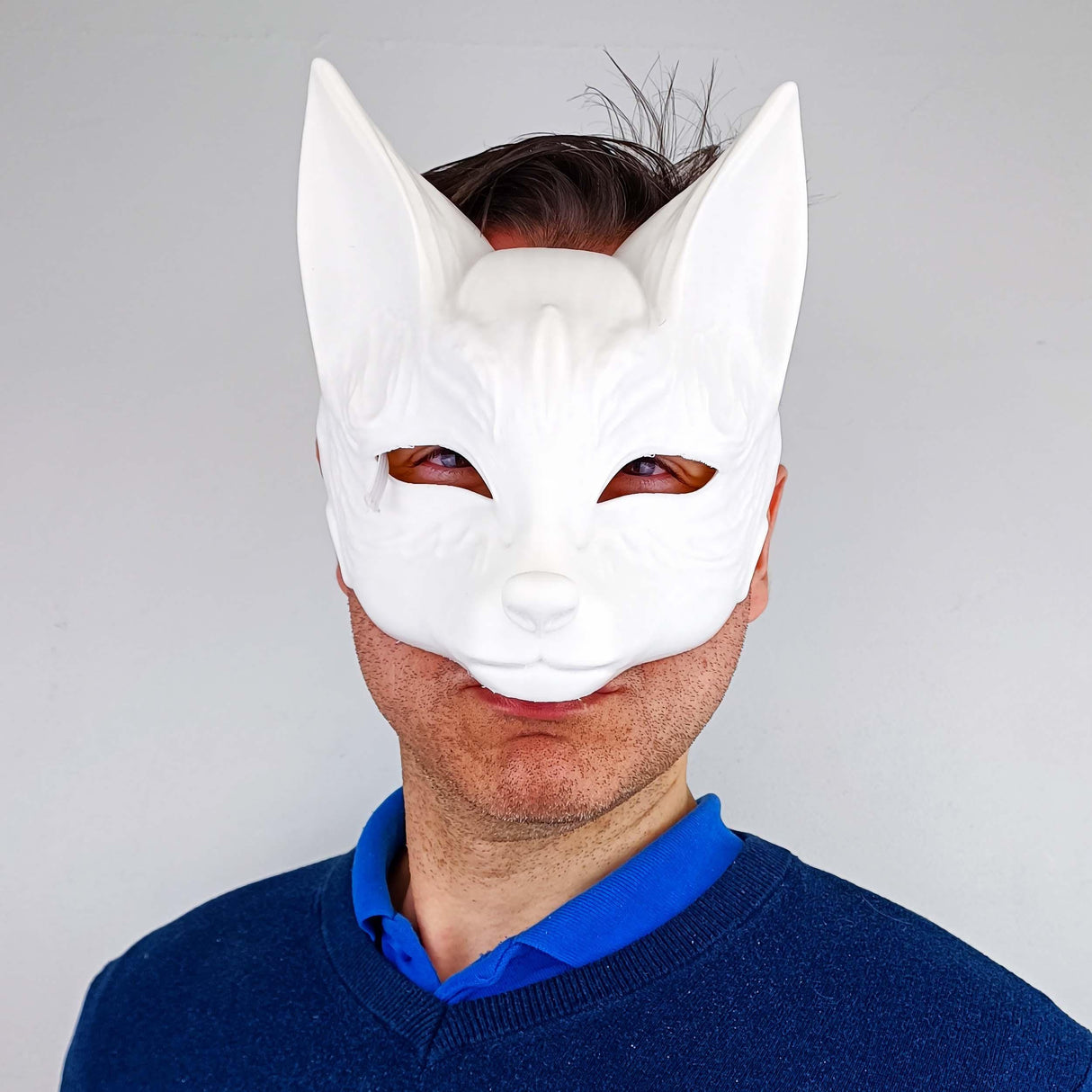 3D Printed Kitsune Mask | Fox Spirit Mask | Japanese Cosplay Festival Mask