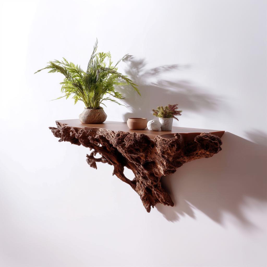 Tree Root Wall Shelf