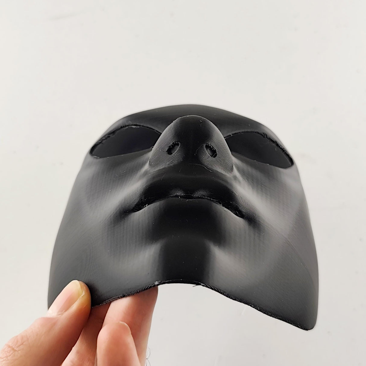 Anonymous Cosplay Mask | Stealth Assassin Sci-Fi Villain Mask | Halloween Costume Gothic Horror Mask 3D Printed Faceless Phantom Horror Mask