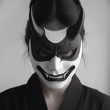 3D Printed Oni Mask | Japanese Demon Samurai Warrior Mask | Cosplay Fantasy Mask