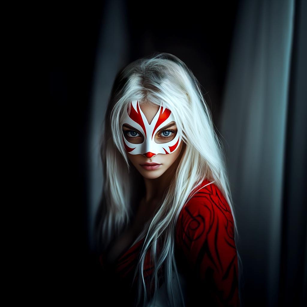 Kitsune Fox Half Mask | 3D Printed Costume Prop